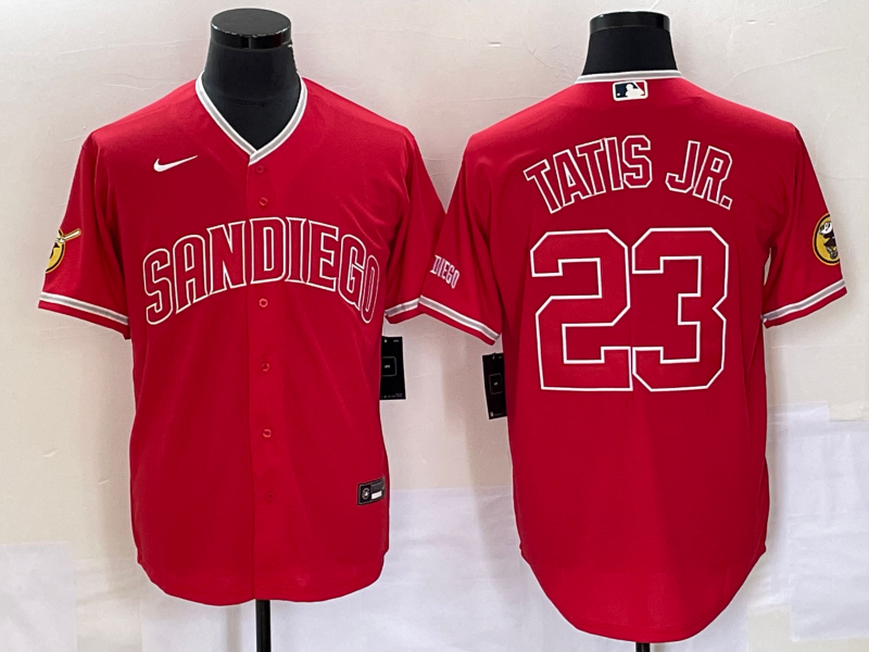 Men's San Diego Padres Fernando Tatis Jr. #23 Red Jersey